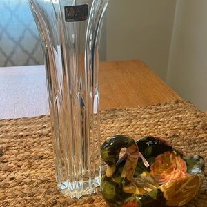 Mikasa Crystal Clear Fluted Vase